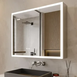 Medicine Cabinet with Lights, 36×30 Inch